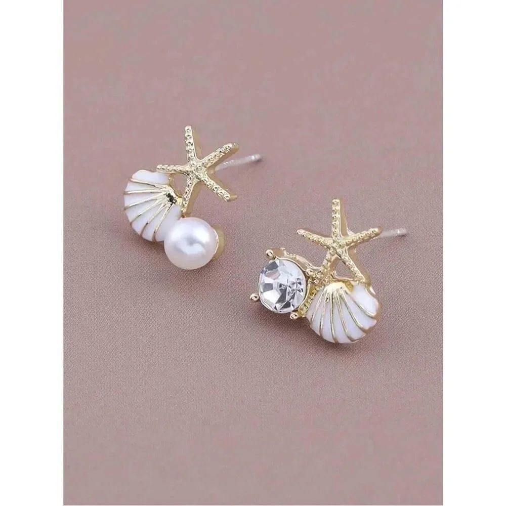 Starfish earrings #2485